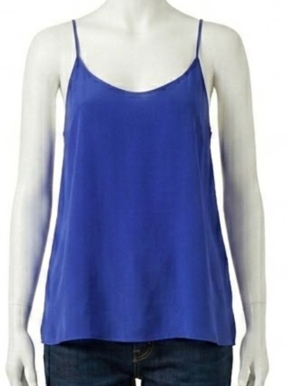 Sewn With Love Womens XS Tank Top Blue